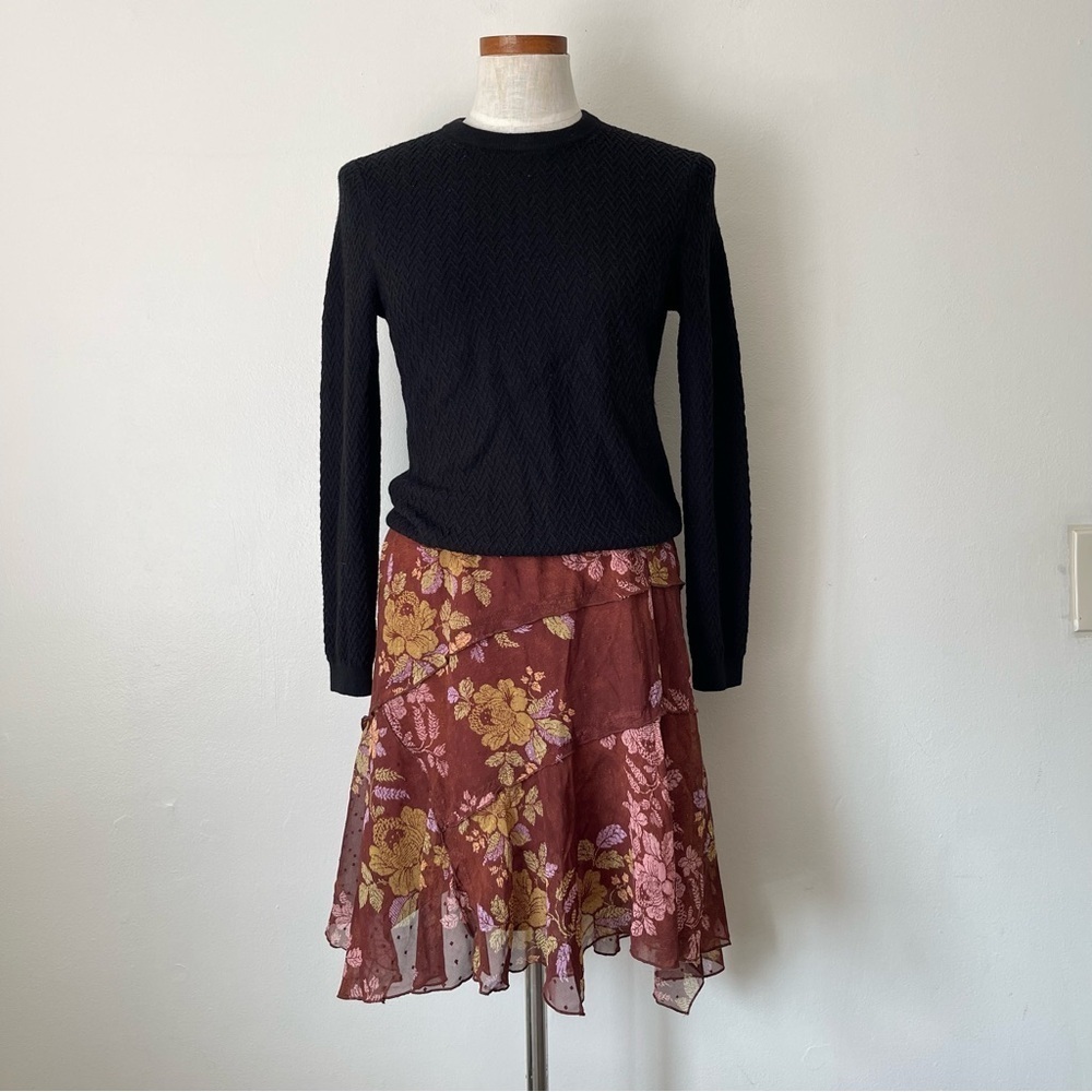 Alice + Olivia Black Crewneck sweater size Large preowned